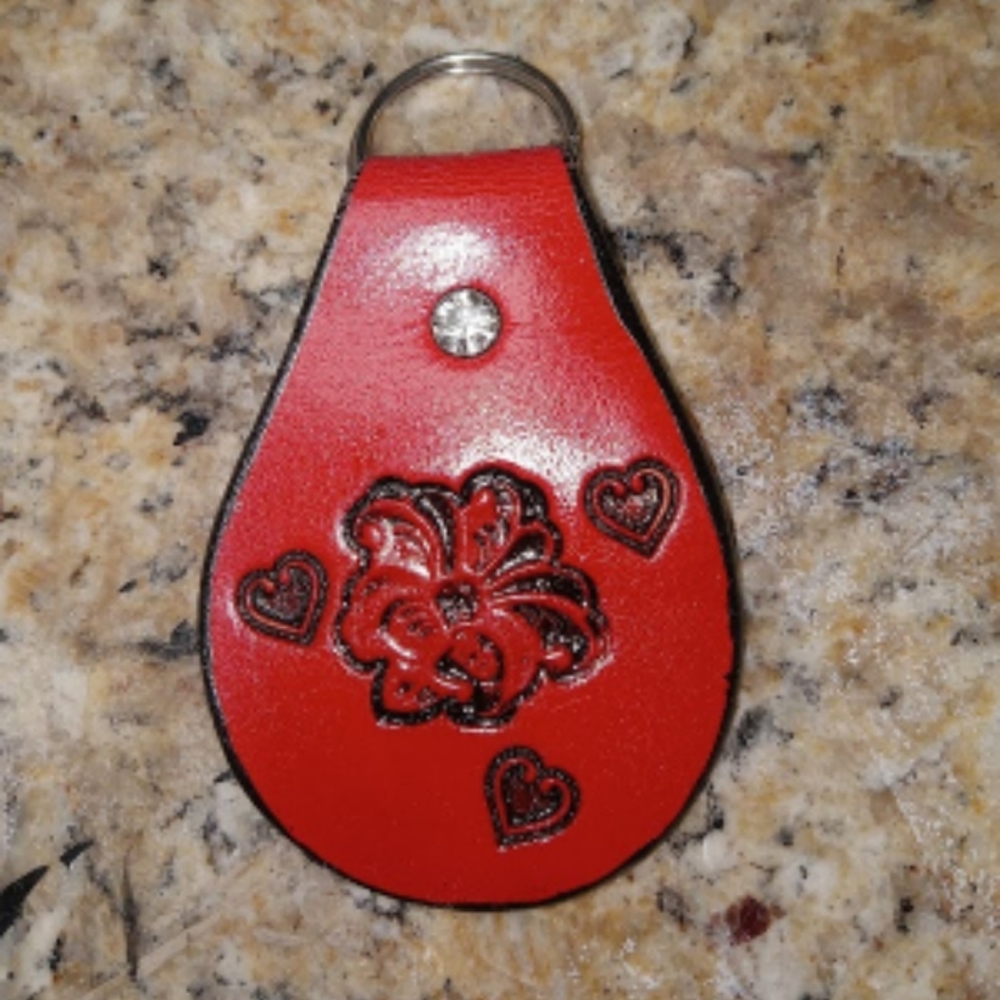 Handcrafted Leather keychain